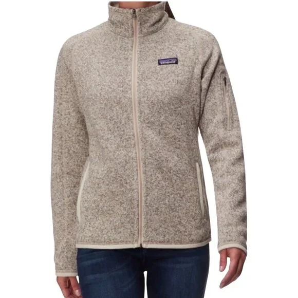 Patagonia Womens Better Sweater Birch Gray Size Med Full Zip Fleece Jacket - Picture 2 of 10